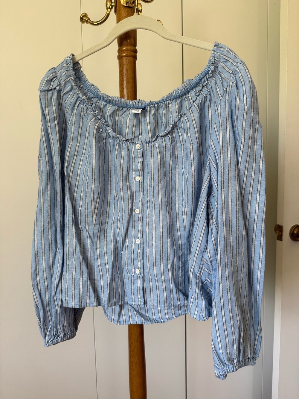 Old navy striped peasant blouse